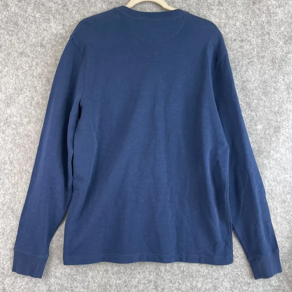 J Crew Sweatshirt Mens Medium Blue Lightweight French Terry‎ Pocket Crewneck New